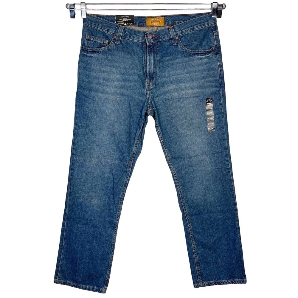 NWT RED CAMEL | Blue Medium Wash "Original Straight" Mid Rise Jeans | Bottom‎